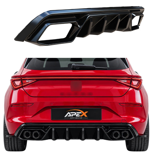 Heckdiffusor Cupra Leon KL (2020-2024) - APEX Glanzschwarz