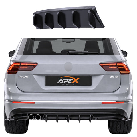 Difusor Traseiro Volkswagen Tiguan MK2 R-Line (2015-2020) - APEX Preto Brilhante