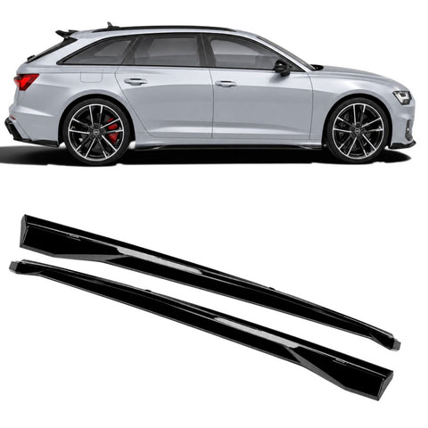 Embaladeiras Audi A6 C8 S line / S6 (2019+) - APEX Preto Brilhante