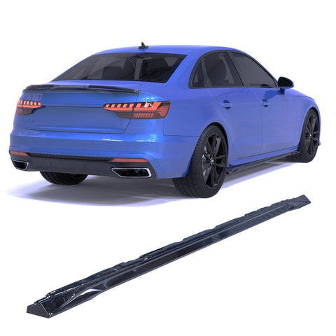 Faldones Laterales Audi A4 B9 S line / S4 facelift - APEX Negro Brillo