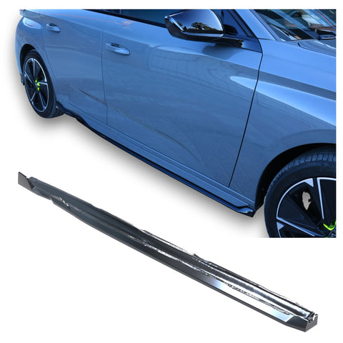Embaladeiras (saias laterais) Peugeot 308 MK3 GT (2021+) - APEX Preto Brilhante