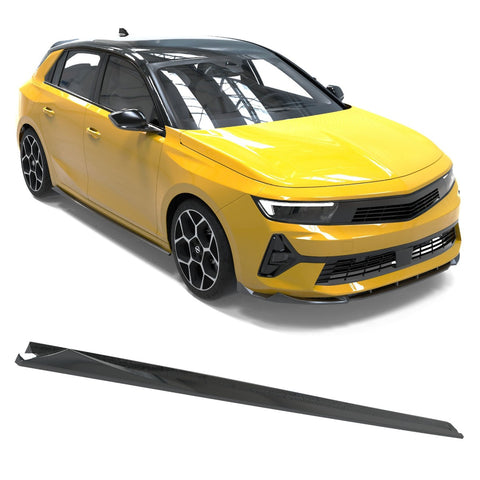 Faldones Laterales Opel Astra L (2020+) - APEX Negro Brillo