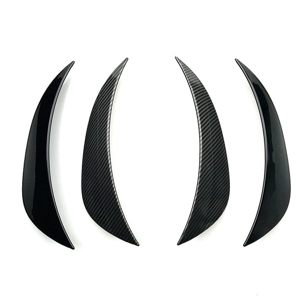 Front Flaps (Canards) Mercedes C-Klasse W205 / S205 AMG Line vor dem Facelift (2014-2018) - GCP Glanzschwarz
