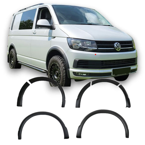 Extensiones de Paso de Rueda Volkswagen Transporter T6 Batalla corta / larga (2015-2019) - APEX 8-piece Negro Mate