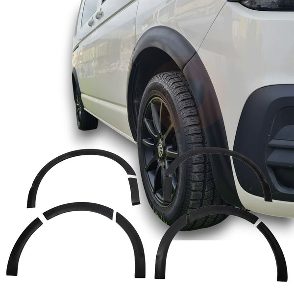 Extensões de Cava de Roda Volkswagen Transporter T6.1 Chassis curto / longo (2019-2021) - APEX 8-piece Preto Mate