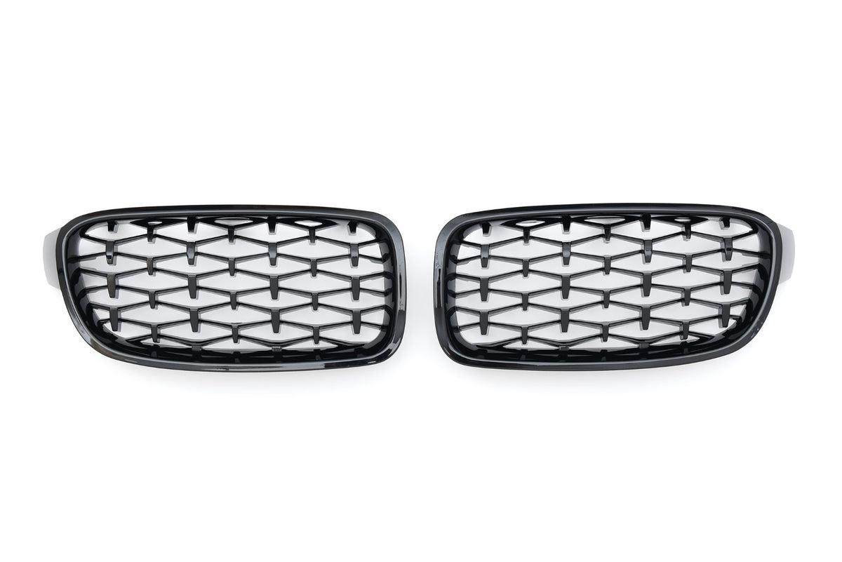 Grille BMW 3 Series F30 / F31 (2011-2019) – Gloss Black – view 2