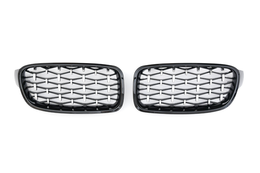 Grille BMW 3 Series F30 / F31 (2011-2019) – Black / Chrome – view 2