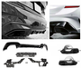 Rear Diffuser + Exhaust Tips BMW 3 Series G20 / G21 M340i (2019-2022)