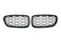 Grille BMW 5 Series F10 / F11 (2010-2017) – Black / Chrome – view 2
