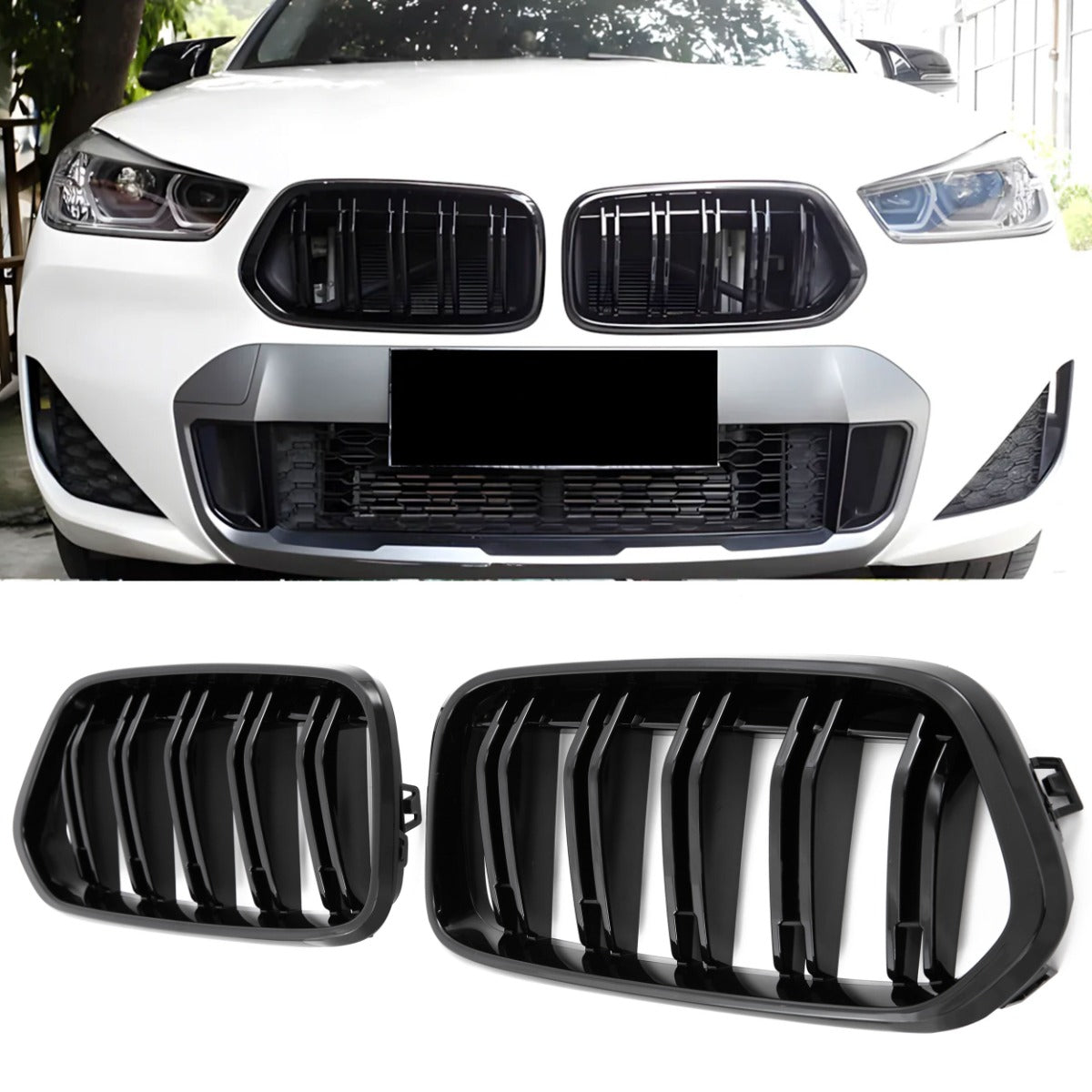 Grille BMW X2 F39 (2018-2023) – Gloss Black