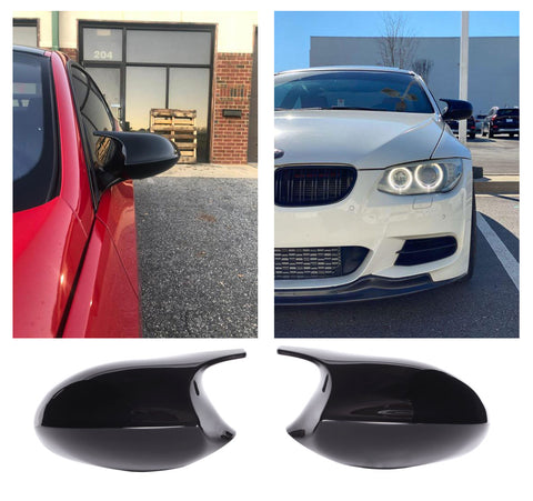 Capas de Espelho BMW Serie 1 / Serie 3 / M3 E87 / E81 / E82 / E88 / E90 / E91 / E92 / E93 Antes do LCI - GCP Preto Brilhante