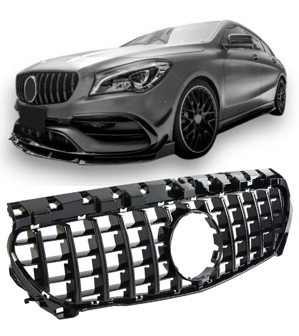 Grelha Mercedes CLA C117 (2013-2019) - GCP Panamericana GT Preto Brilhante