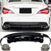 Rear Diffuser + Exhaust Tips Mercedes CLA C117 / X117 AMG Line (2013-2019) – Black / Chrome