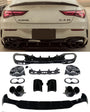 Rear Diffuser + Exhaust Tips Mercedes CLA W118 / C118 AMG Line (2019+)