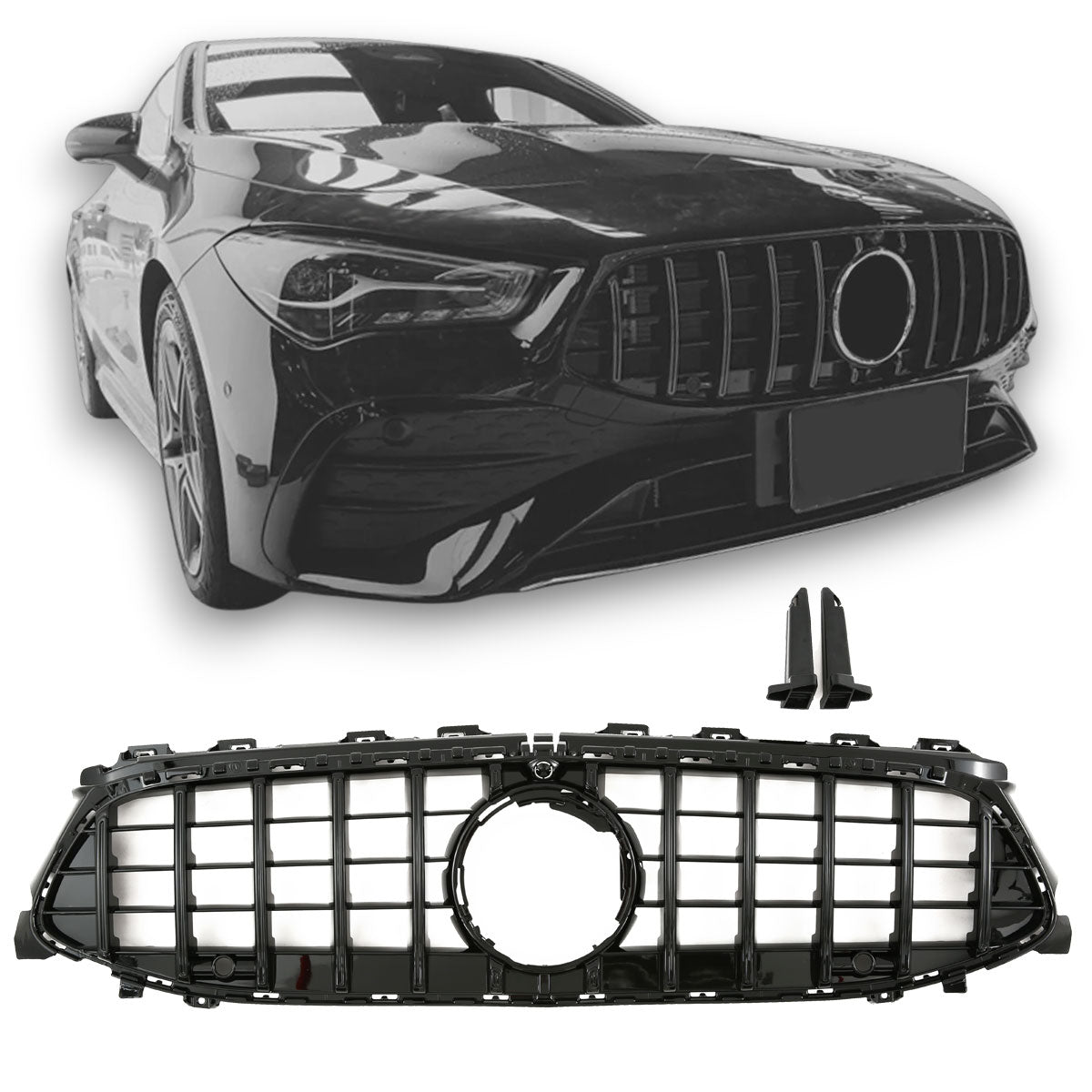 Grille Mercedes CLA C118 / X118 Facelift (2023+) – Gloss Black