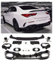 Rear Diffuser + Exhaust Tips Mercedes CLA W118 / C118 AMG Line (2019+) – Gloss Black