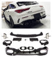 Rear Diffuser + Exhaust Tips Mercedes CLA W118 / C118 AMG Line (2019+) – Black / Chrome