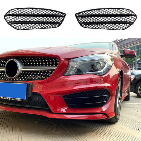 Molduras de Faróis de Nevoeiro Mercedes CLA C117 / X117 AMG Line antes do facelift (2013-2016) - GCP Fins Preto