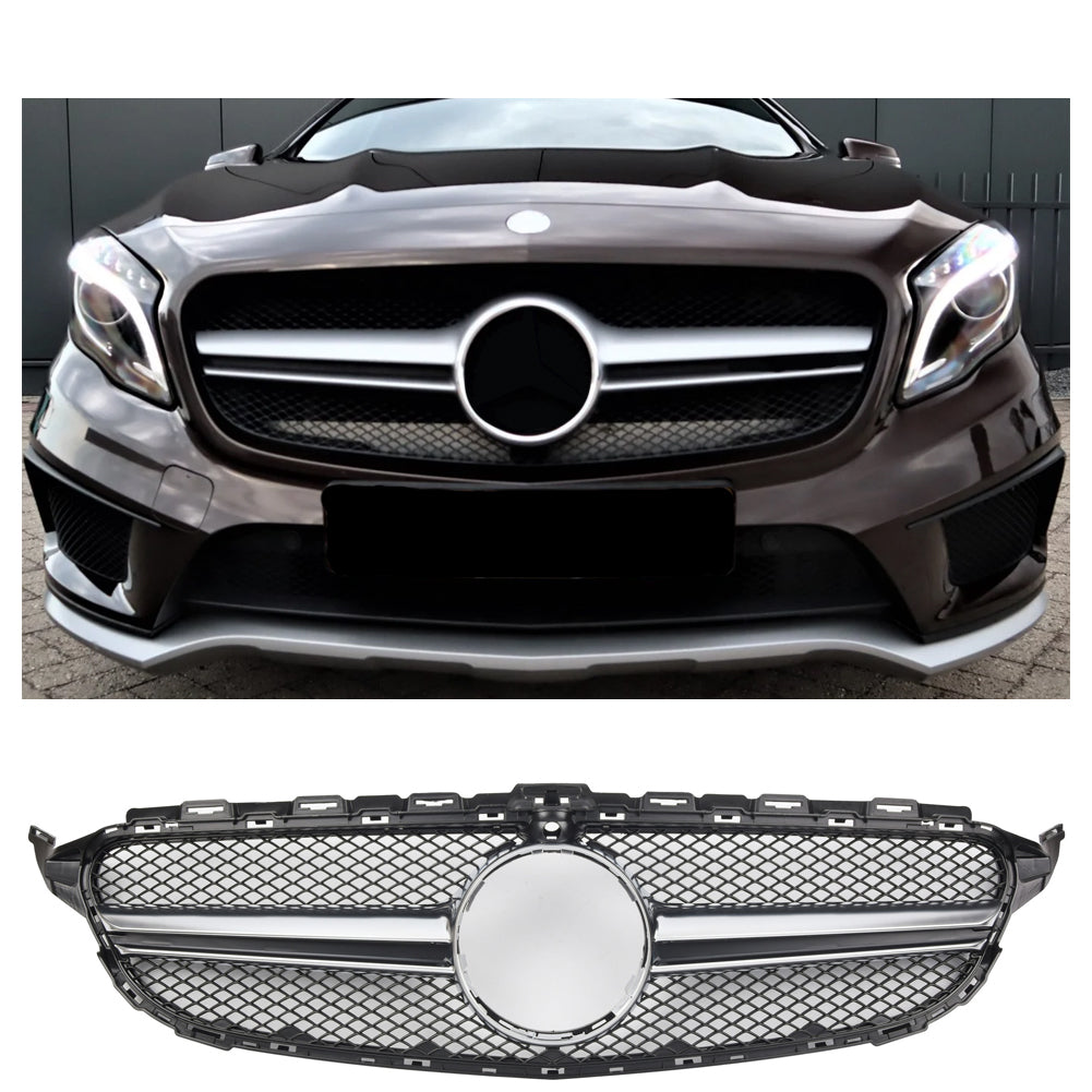 Grille Mercedes GLA X156 Pre-Facelift (2013-2016) – Silver
