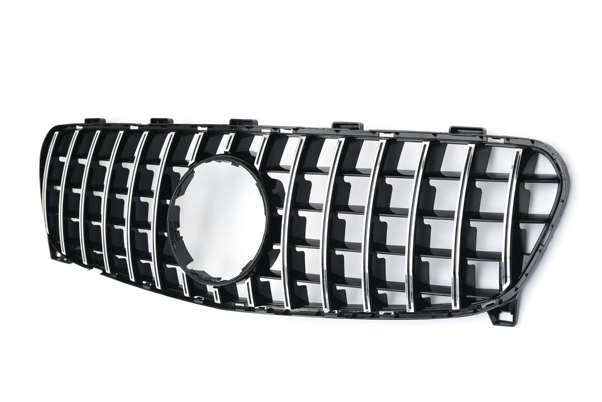 Grille Mercedes GLA X156 Facelift (2017-2020) – Black / Chrome – view 3