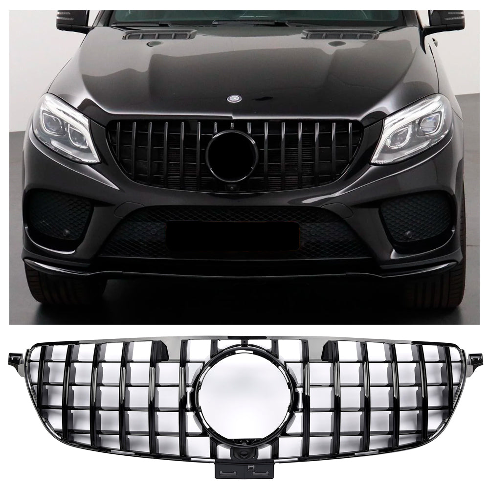 Grille Mercedes GLE W166 Facelift (2015-2019) – Gloss Black