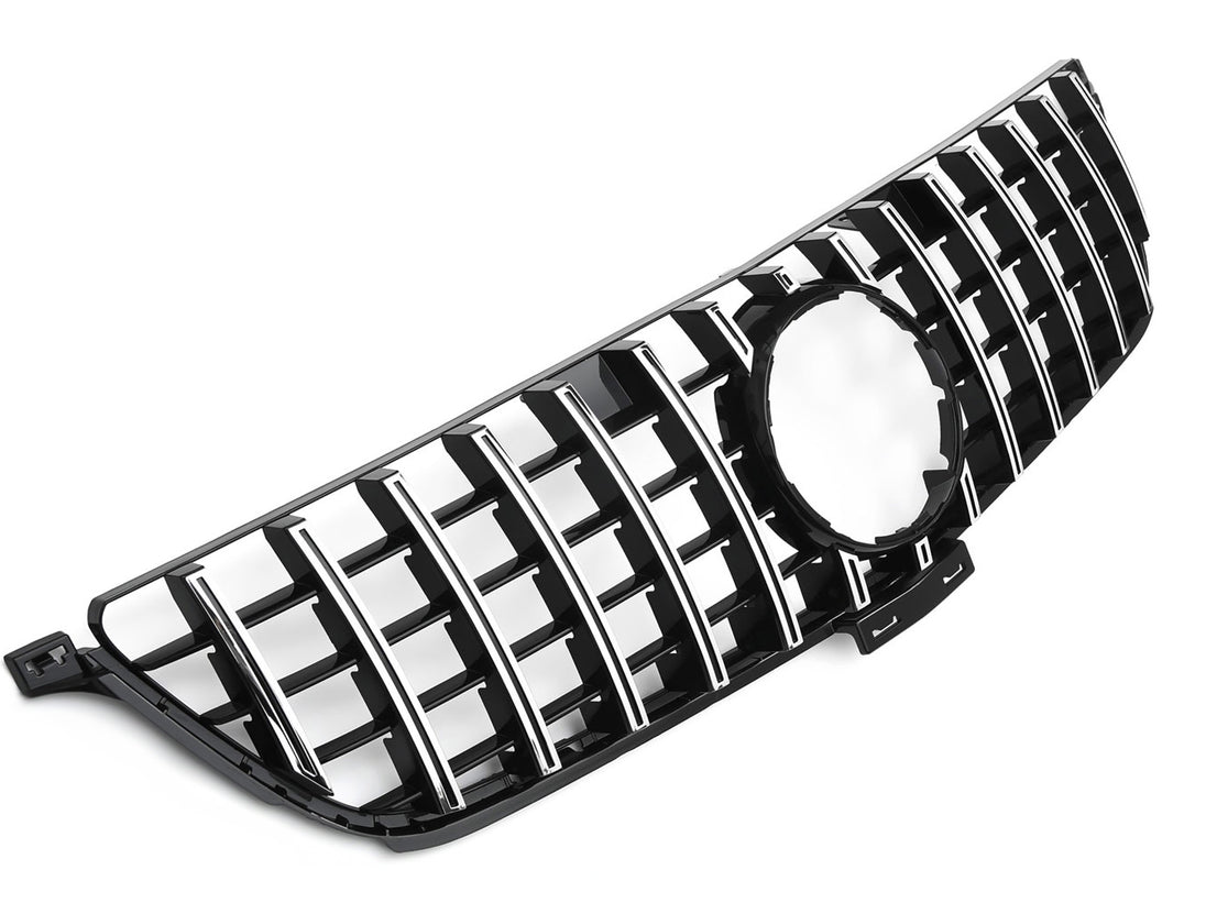 Grille Mercedes M-Class W166 (2012-2015) – Black / Chrome – view 2