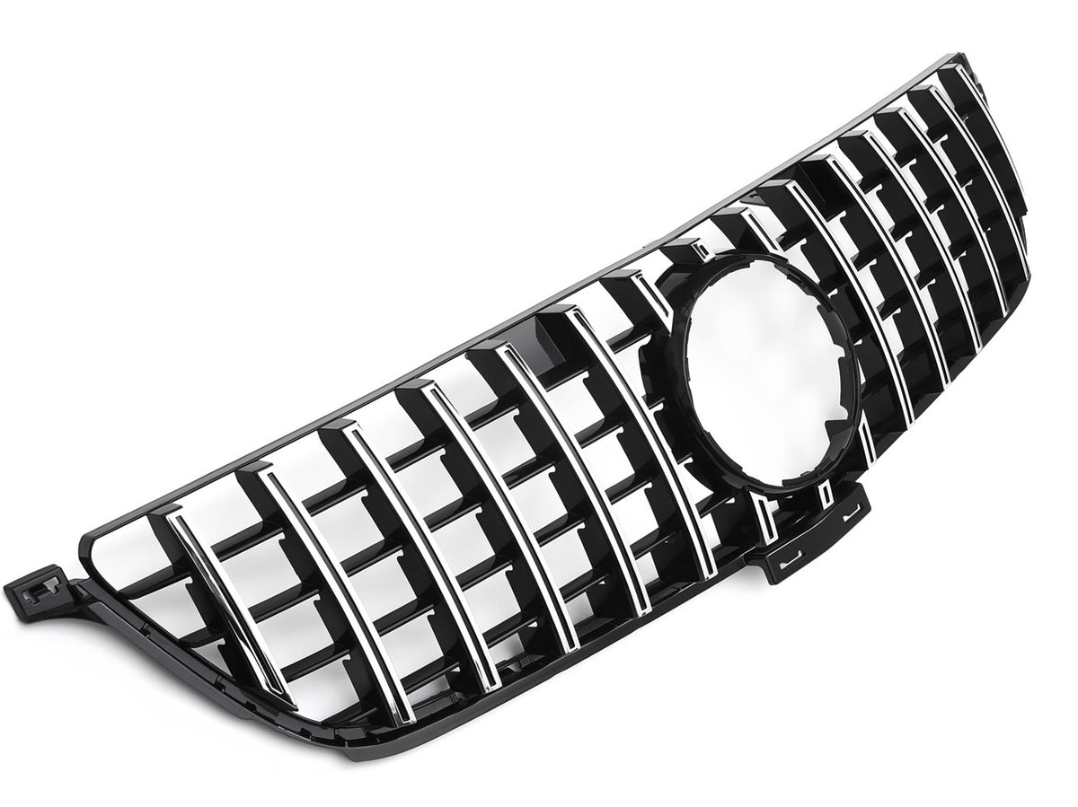 Grille Mercedes M-Class W166 (2012-2015) – Black / Chrome – view 2