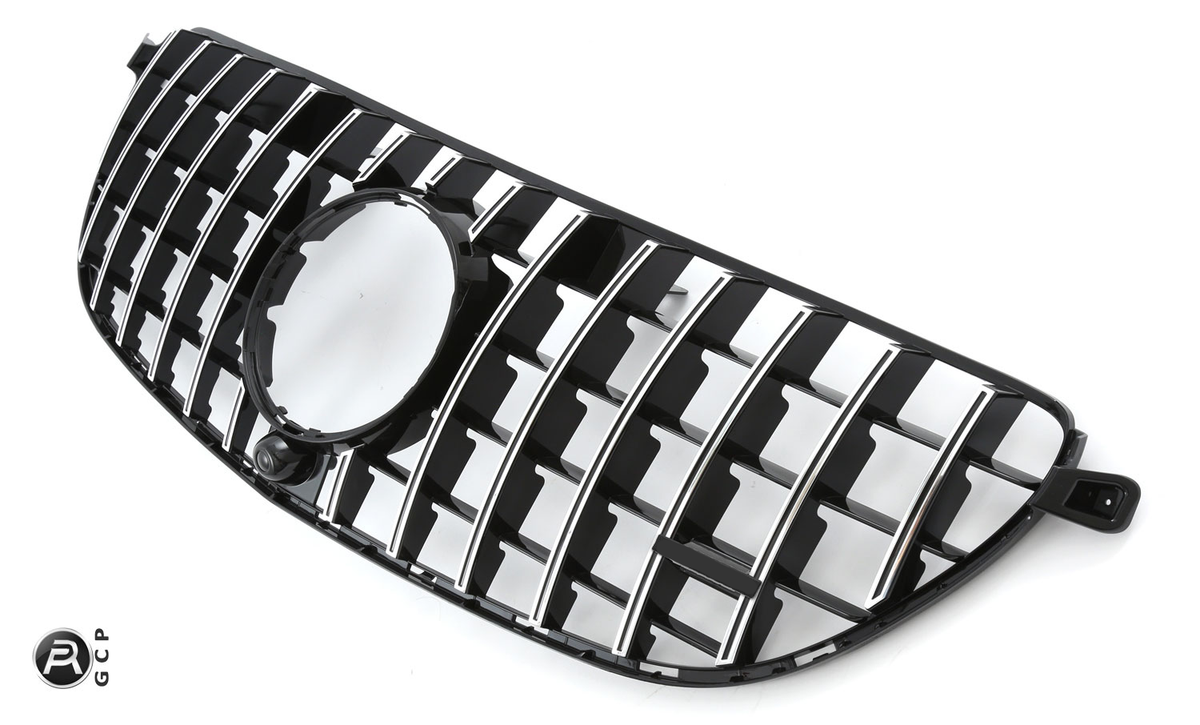 Grille Mercedes GLE W166 / C292 GLE 63 AMG (2015-2019) – Black / Chrome – view 2