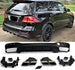 Rear Diffuser + Exhaust Tips Mercedes GLE W166 AMG Line (2015-2019) – Black / Chrome