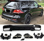 Rear Diffuser + Exhaust Tips Mercedes GLE W166 AMG Line (2015-2019) – Black / Chrome