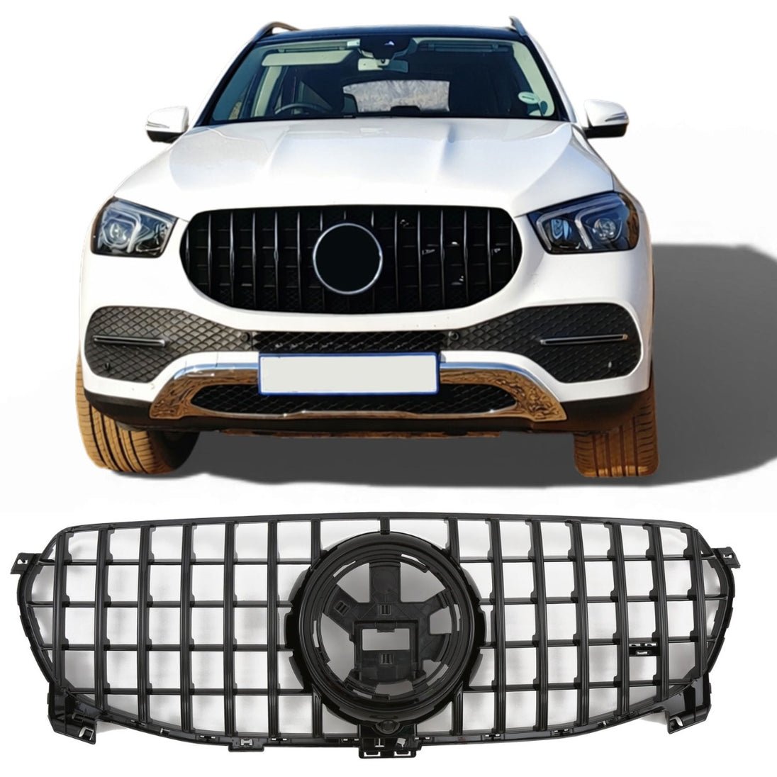 Grille Mercedes GLE V167 / C167 Standard / Off-road (2019-2023) – Gloss Black