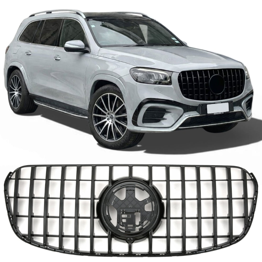 Grille Mercedes GLS X167 Facelift (2023-2026) – Gloss Black
