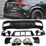 Rear Diffuser + Exhaust Tips Mercedes GLE W167 AMG Line (2019-2023) – Black / Chrome