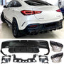 Rear Diffuser + Exhaust Tips Mercedes GLE C167 AMG Line (2019-2023) – Black