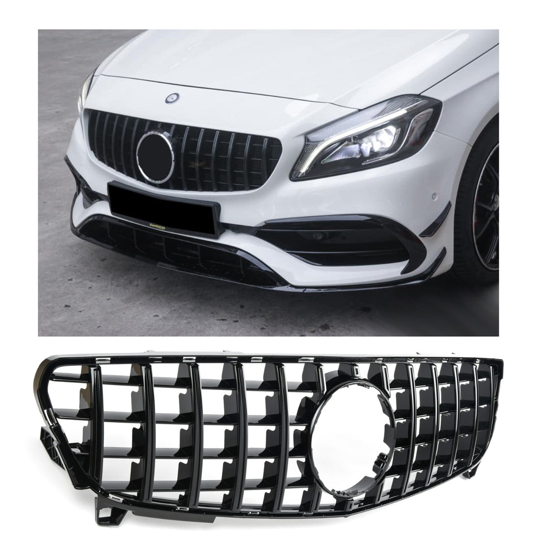 Grille Mercedes A-Class W176 Facelift (2015-2018) – Gloss Black