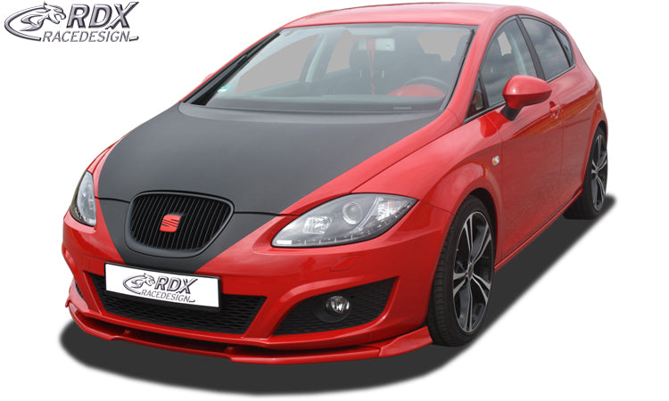RDX VARIO-X front lip splitter for the SEAT Leon 1P facelift (2009+, not FR or Cupra) – image 1 of 5
