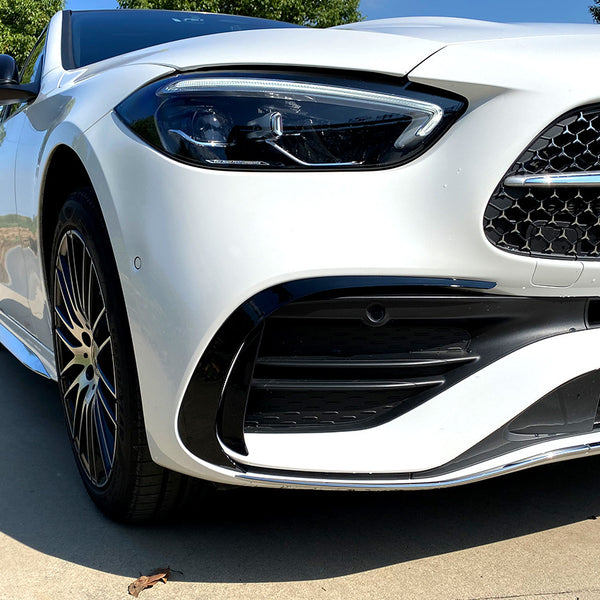 Front Bumper Canards Mercedes C-Class W206 / S206 AMG Line (2021-2026) - GCP Gloss Black