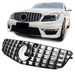 Grille Mercedes C-Class W204 / C204 (2007-2014) – Black / Chrome