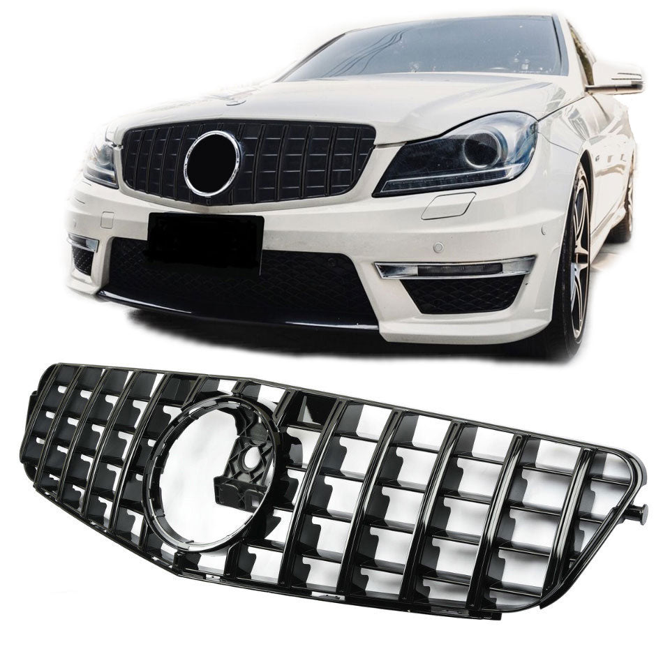 Grille Mercedes C-Class W204 / C204 (2007-2014) – Gloss Black