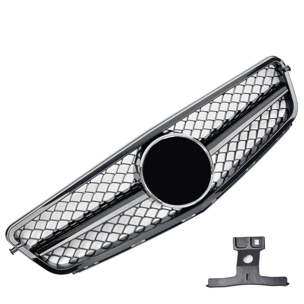 Kühlergrill Mercedes C-Klasse W204 / S204 (2007-2014) - GCP Glanzschwarz