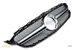 Grille Mercedes C-Class W205 / S205 / C205 / A205 Avantgarde / AMG Line (2018-2021) – Silver – view 2