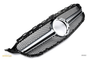 Grille Mercedes C-Class W205 / S205 / C205 / A205 Avantgarde / AMG Line (2018-2021) – Silver – view 2
