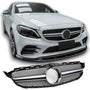 Grille Mercedes C-Class W205 / S205 / C205 / A205 Avantgarde / AMG Line (2014-2018) – Black / Chrome