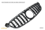 Grille Mercedes C-Class W205 / S205 / A205 / C205 C63 AMG (2014-2021) – Gloss Black – view 2