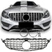 Grille Mercedes C-Class W205 / S205 / A205 / C205 Avantgarde / AMG Line (2014-2021) – Black / Chrome