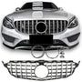 Grille Mercedes C-Class W205 / S205 / A205 / C205 Avantgarde / AMG Line (2014-2021) – Black / Chrome