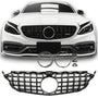 Grille Mercedes C-Class W205 / S205 / A205 / C205 Avantgarde / AMG Line (2014-2021) – Gloss Black