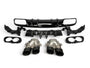 Rear Diffuser + Exhaust Tips Mercedes C-Class C205 / A205 AMG Line (2014-2021) – Gloss Black