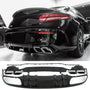 Rear Diffuser + Exhaust Tips Mercedes C-Class C205 / A205 AMG Line (2014-2020) – Black / Chrome
