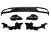 Rear Diffuser + Exhaust Tips Mercedes C-Class W205 / S205 Avantgarde / Standard (2014-2021) – Black / Chrome – view 2